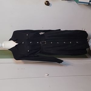 Button down black dress